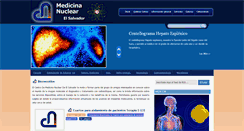 Desktop Screenshot of medicinanuclearelsalvador.com